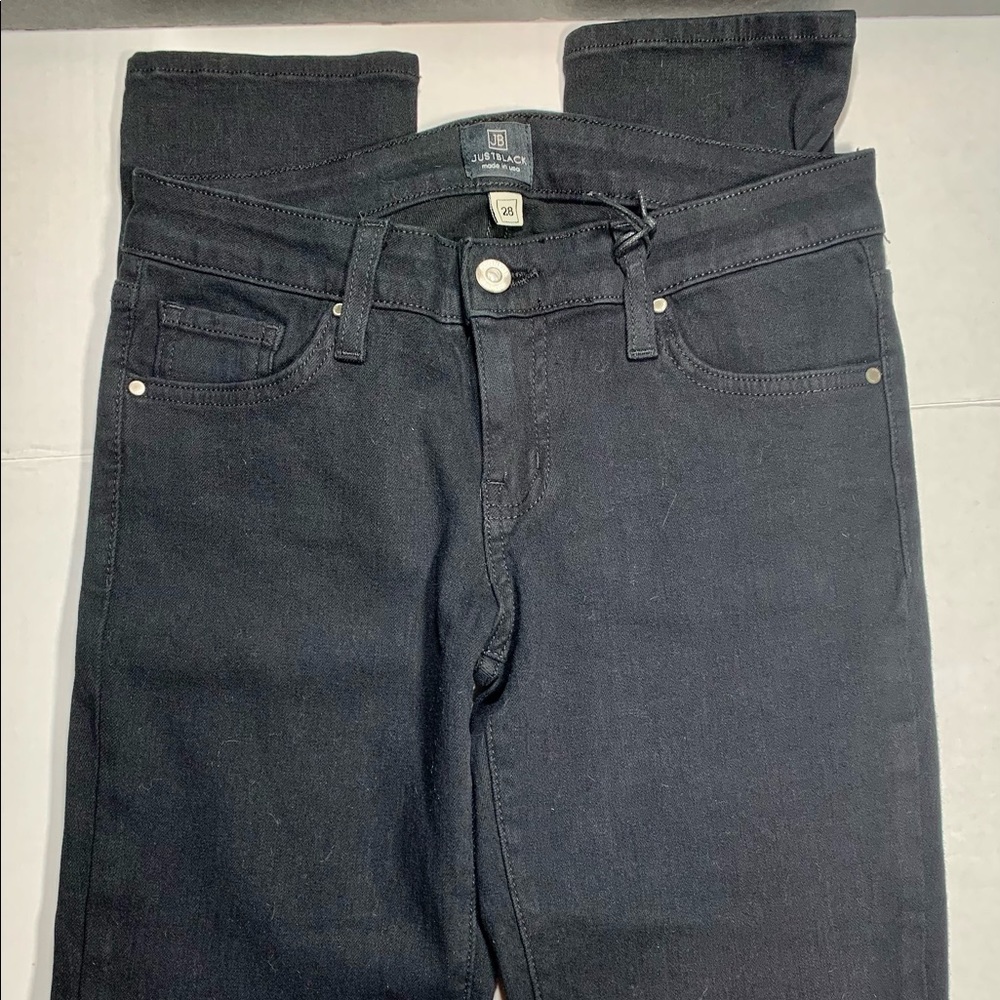 just black jeans 28 low rise black ankle skinny